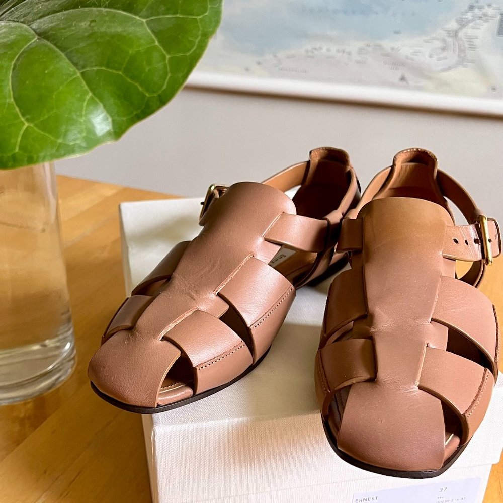 Emme Parsons Ernest Fisherman Sandal, Hazelnut, Size 37, New with box